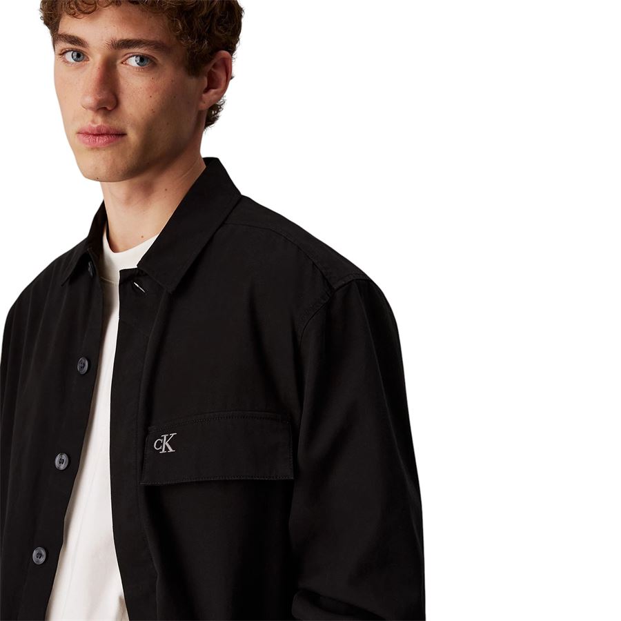 Giacca camicia da uomo in cotone taglio relaxed Calvin Klein | J30J326724BEH